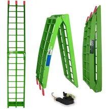 Baumarktplus TRUTZHOLM 1 x Auffahrrampe Klappbar Länge 180 cm Riffelstab
