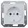 Siemens Schuko-Steckdose Aluminium-metallic 1 St.