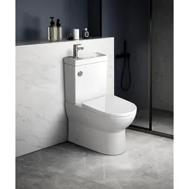 a&n&a aQualine JALTA HYGIE WC-Kombi mit WC-Sitz Weiß