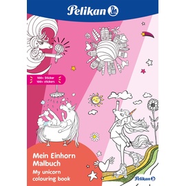 Pelikan Einhorn mit Sticker Malbuch