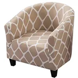 TOPCHANCES Sesselbezug, Cabrio-Stil, bedruckt, geometrisches Muster, für Sofa, Relax Club, Badewannenstuhl, Sesselbezug, dehnbar, Polyester (Stuhlbezug, Stil B)