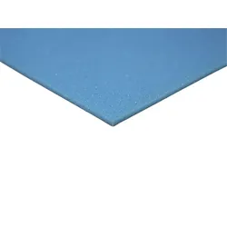 Schaumstoff Platte Blau 200cm x 100cm x 0,5cm RG 35/50 fest