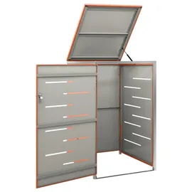 vidaXL Mülltonnenbox 69 x 77,5 x 113 cm orange