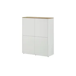 sound+vision Highboard  Loona , weiß , Maße (cm): B: 120 H: 140 T: 43.0