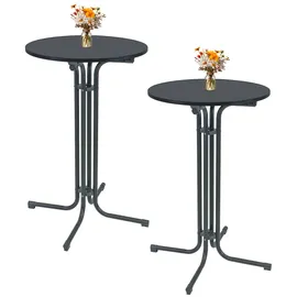 Trutzholm Stehtisch klappbar Ø 70 cm Höhe 110 cm Anthrazit