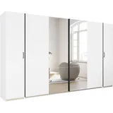 Rauch Drehtürenschrank Kronach 354 x 210 x 59 cm Grau/Weiß