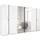 Rauch Drehtürenschrank Kronach 354 x 210 x 59 cm Grau/Weiß