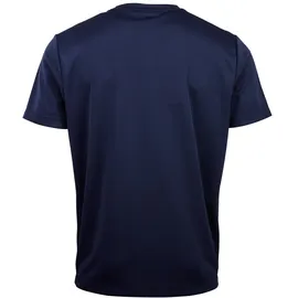 lotto Rundhalsshirt LOTTO, Herren, Gr. S (44/46), blau (marineblaus), 100% Polyester, unifarben, normal, Rundhals, gerader Abschluss, Shirts Rundhalsshirt, - atmungsaktiv und schnelltrocknend