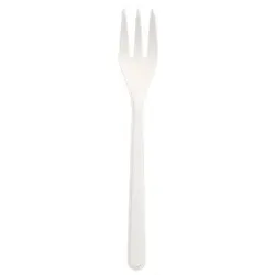 Circulware 1000 Snackgabeln Bio-PP (Mehrweg)13 cm extra stabil weiß