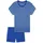 SCHIESSER Shorty Pyjama blau 4XL