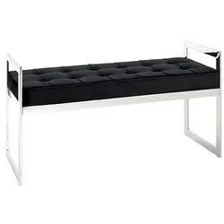 HAKU Möbel Sitzbank 18583 schwarz Stoff 100,0 cm