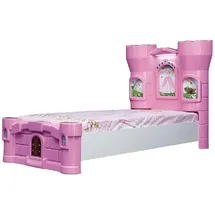aea Kinderbett Prinzessin 90 x 190 cm Holz rosa