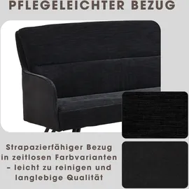 byLIVING Sitzbank Tino Schwarz 140 x 94 x 67 cm
