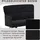byLIVING Sitzbank Tino Schwarz 140 x 94 x 67 cm