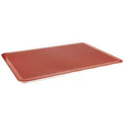 Backblech mit Silikon WORLDMAI glatt perforiert 60x40 für Bäckerei, Konditorei und Gastronomie.