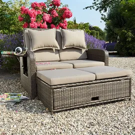 Greemotion Bahia Rondo Lounge-Set braun