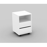 Helvetia Rollcontainer »Agapi«, Bürocontainer im modernen Design, 40x40x62 cm, 2 Schubkästen weiß