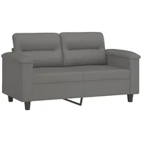 VidaXL 2-Sitzer-Sofa Dunkelgrau 120 cm Mikrofasergewebe