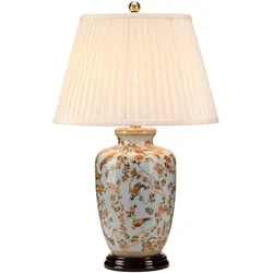 Gold Birds 1-flammige Tischlampe - Hellblau und Gold