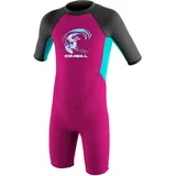 O'Neill Wetsuits Kinder Toddler Reactor Spring Neoprenanzug, Berry/Ltaqua/Graph, 3 Jahre