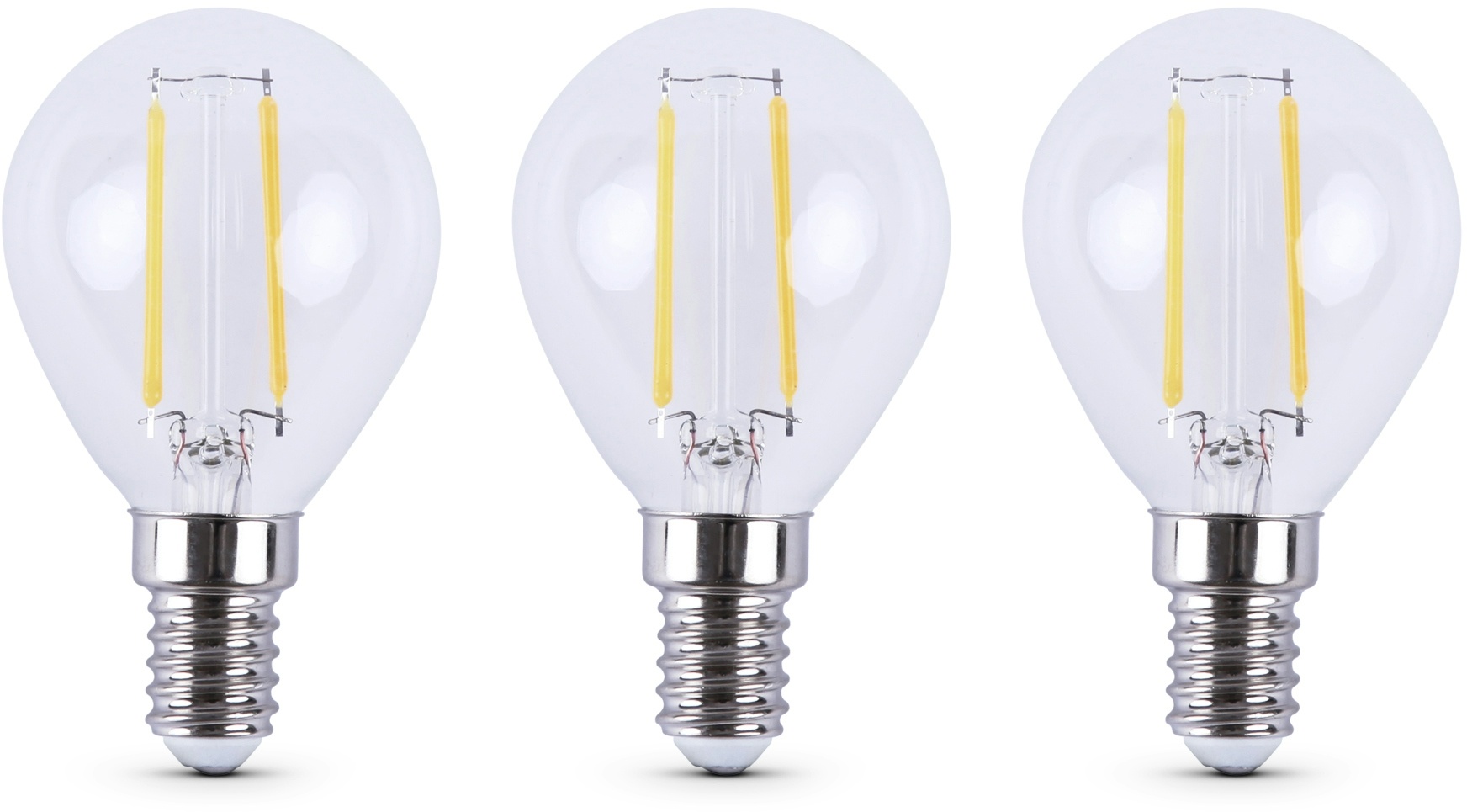 LED Glühbirne Warmweiß E14, Leuchtmittel - Glühlampe 2700K (3er Pack) Birnenform Energiesparlampe, 15.000 Stunden Lebensdauer, 2 Watt 3er Pack