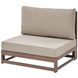 Beliani Timor II Loungeset dunkelbraun