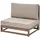 Beliani Timor II Loungeset dunkelbraun