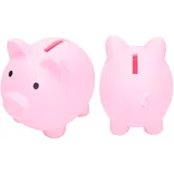 TOPINCN Sparschwein, groß genug tragbares Sparschwein für Erwachsene für Mädchen für Jungen(Rosa)