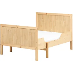 Mitwachsendes Kinderbett Kiefernholz MONTIGNY 90 x 200 cm Hellbraun