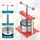 Wiltec Obstpresse 3 l rot