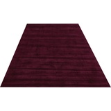 my home Teppich »Shirley«, rechteckig, Handweb Teppich, aus weicher Viskose, handgewebt, Wohnzimmer, 33833856-4 weinrot 12 mm