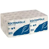 32 Rollen | Küchenrollen Premium [ 3-lagig ] Haushaltsrollen Großpackung sehr saugstark und reißfest | 25,6 x 22,4 cm je Abriss