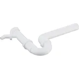 Quellmalz Röhren-Siphon Weiß Ablaufbogen 90° DN 40