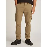 Tommy Jeans Cargohose TJM AUSTIN CARGO mit Logostickerei braun