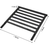 Dobar Rankgitteraufsatz Kubus 2.0 78 x 5 x 78 cm Anthrazit