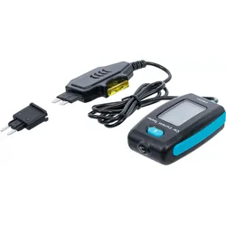 BGS 63520 Digitales Amperemeter für Sicherungskontakt 12 Volt & 24 Volt