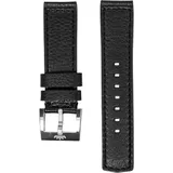 Fortis Leder Lederarmband 21mm aviator strap black" B3000138" - schwarz