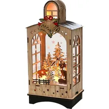 sigro Laterne Winterwald beige