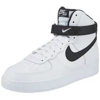Nike Herren Air Force 1 07 High Basketball Shoe, Weiß Schwarz, 45 EU - 45 EU