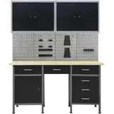 vidaXL, Werkbank + Arbeitsbock, Koa (60 cm, 160 cm)