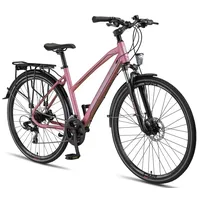 Licorne Bike Premium Touring Trekking Bike in 28 Zoll - Fahrrad für Jungen, Mädchen, Damen und Herren - 21 Gang-Schaltung - Mountainbike - Crossbike