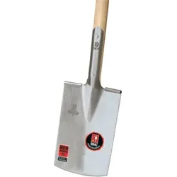 Idealspaten Spaten Ideal Gärtner Form mit Tritt