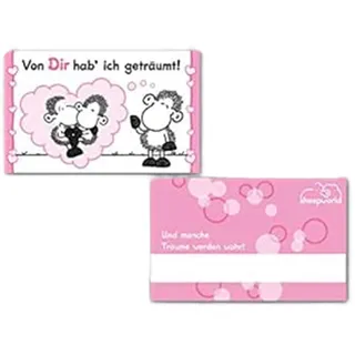 Sheepworld Scheckkarte Nr. 70d Von Dir hab ich geträumt