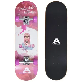Apollo Skateboard - Skaterprincess - Kinderskateboard 71cm, ABEC 3