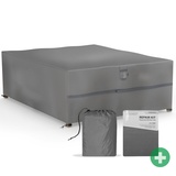 Sanzaro Abdeckung winterfest Sitzgruppe Schutzhülle Abdeckhaube 600D Oxford Gewebe 320g Reißfest und UV-Beständig Wasserdichte