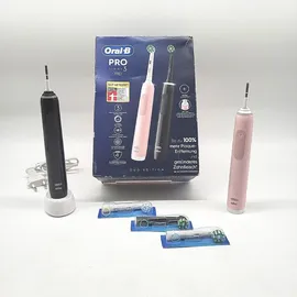 Oral B Pro 3 3900 + 2. Handstück schwarz/rosa Gift Edition