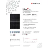 Suntech Solarpanel 450W Glas Glas Solarmodul Bifacial PV Modul Glas Frame Black