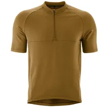 Gonso Adventure Jersey Nature M Männer Herren Kurzarm-Radtrikot mit 1/2-Zip - L - baked pretzel
