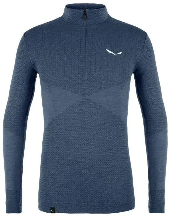 Salewa Zebru MED Warm AMR M 1/2Z Tee dark denim (8670) 46/S