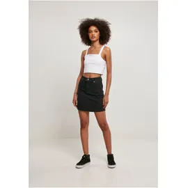 URBAN CLASSICS Organic Stretch Kurzer Rock Mit Hoher Taille Black Washed 33